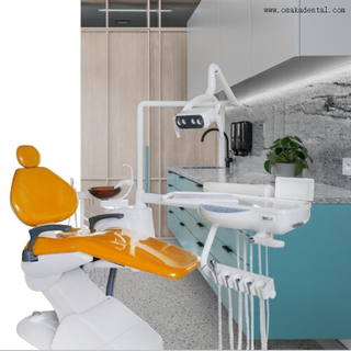 Unité confortable chaise dentaire électrique avec lumière LED