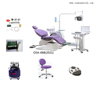 Chaise dentaire avec compresseur d'air et lampe de déclencheur à ultrasons