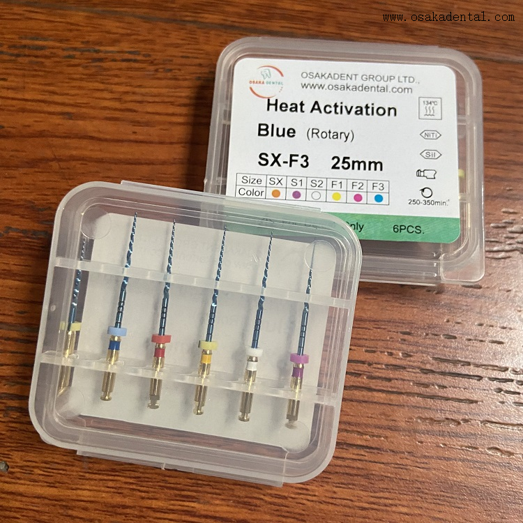 Limes dentaires spéciales Super Niti OSA-V - Bleu