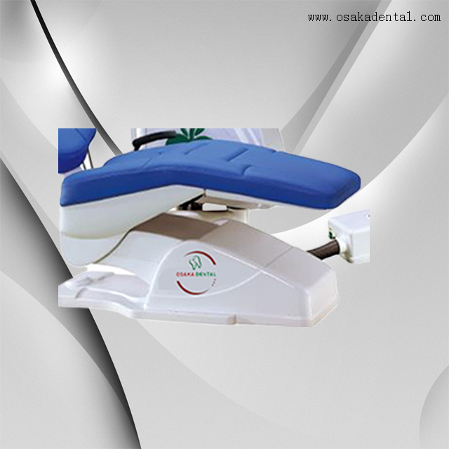 Le vinyle couvre le fauteuil dentaire en cuir avec le matériel dentaire d'alginate de tabouret de dentiste