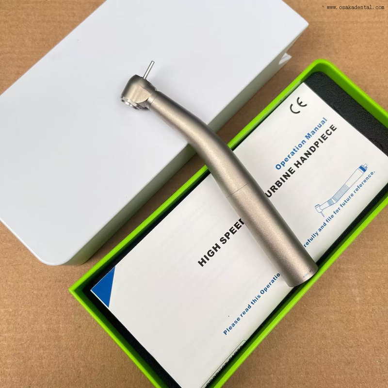 Pièce à main à grande vitesse optique de fibre titanique légère de souper sans accouplement