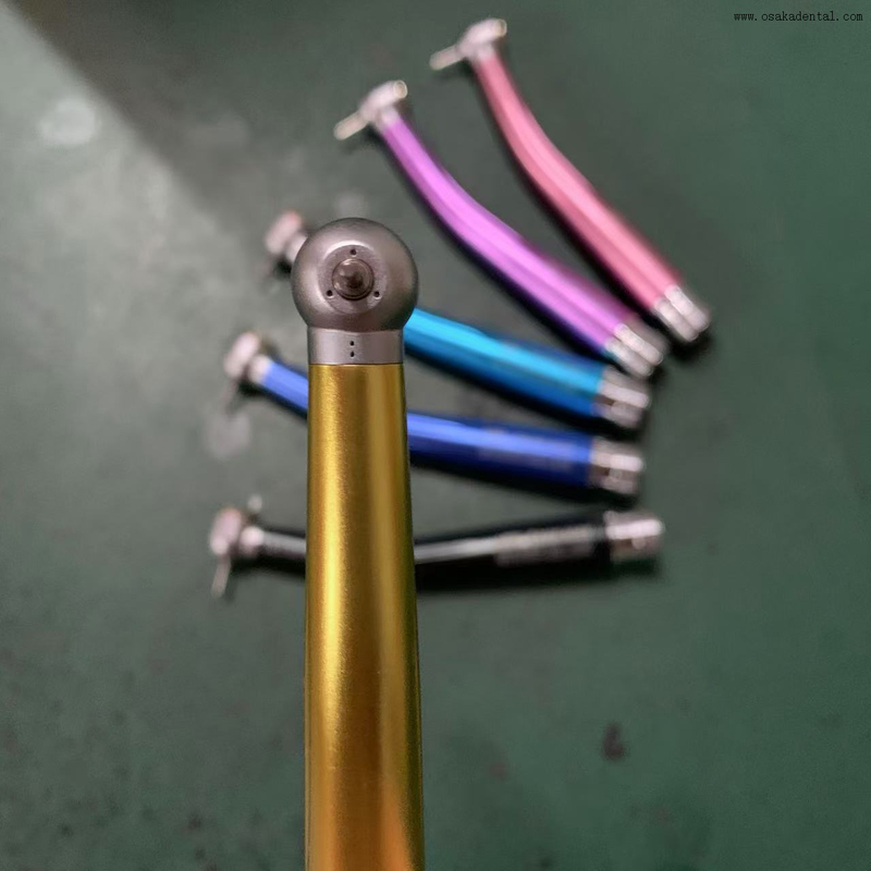 Pièce à main colorée à grande vitesse avec 3 jets d'eau et sans lumière