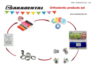 Chaîne de puissance Ligature cravate Niti Archwire bandes molaires Tube Buccal ensemble de supports orthodontiques