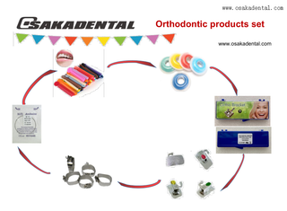 Chaîne de puissance Ligature cravate Niti Archwire bandes molaires Tube Buccal ensemble de supports orthodontiques