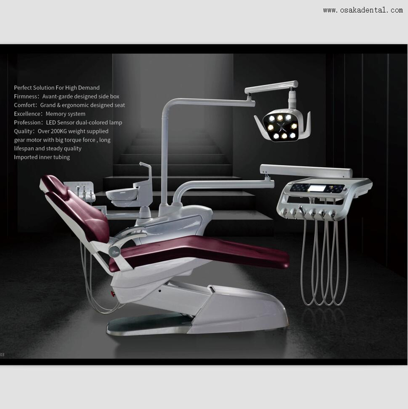 Fauteuil dentaire à lumière LED, nouveau Style, avec Base en métal solide OSA-S3