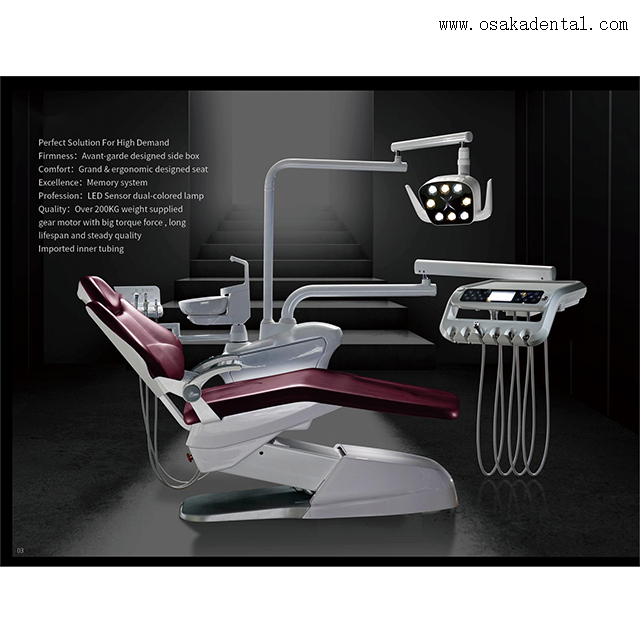 Fauteuil dentaire en cuir souple de haute qualité