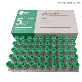 Capsule dentaire 1000mg Spill5 d'alliage d'amalgame de couleur verte de l'AG 43%