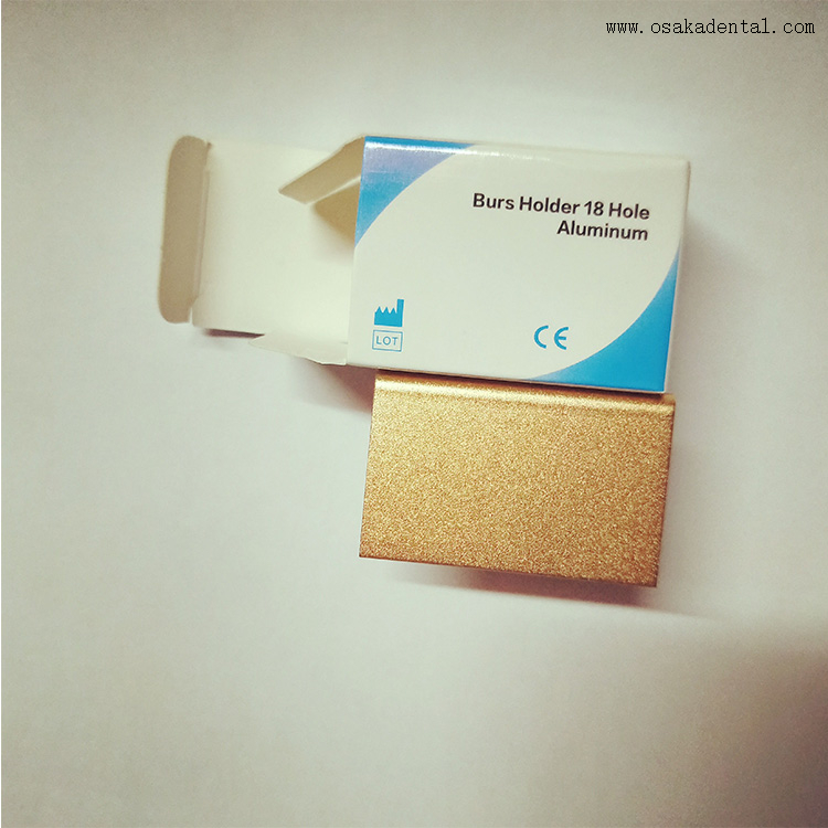 Porte-fraises dentaires à 18 trous, adapté aux fraises 12 FG et 6 RA