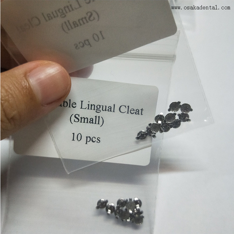 Accessoires orthodontiques dentaires, taquet lingual collé dentaire