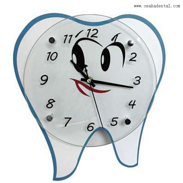 Horloge en forme de dents dentaires pour clinique dentaire