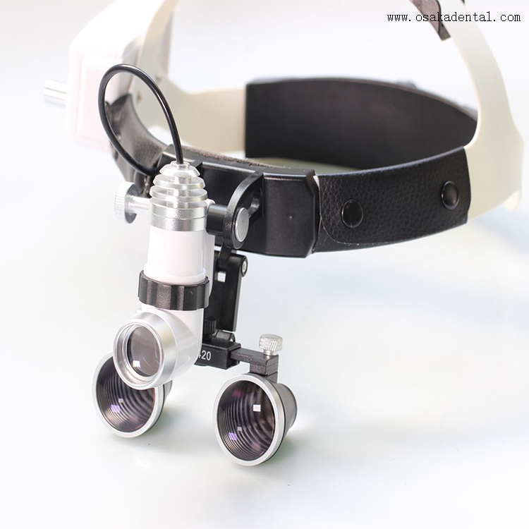 Loupe dentaire 2,5x avec lampe LED