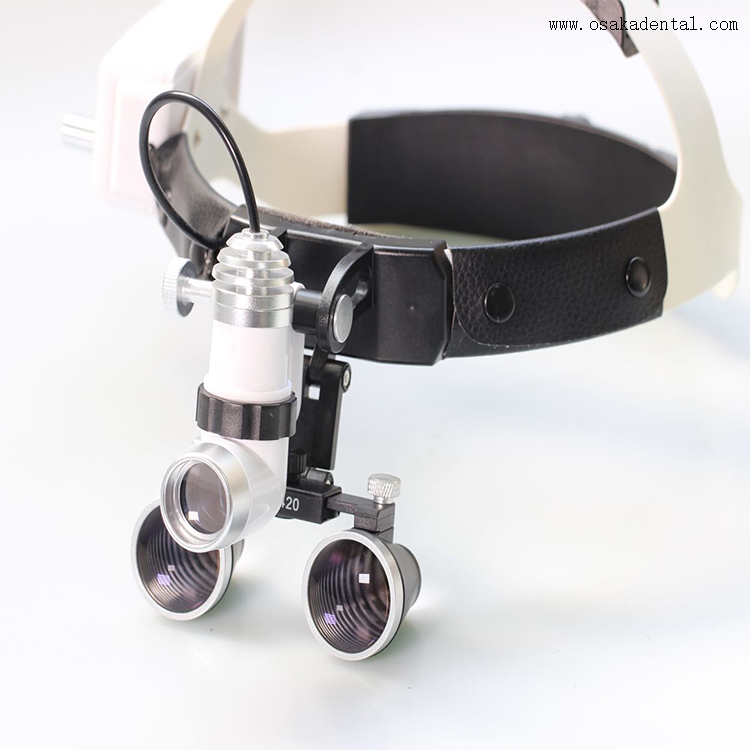 Loupe dentaire 2,5x avec lampe LED