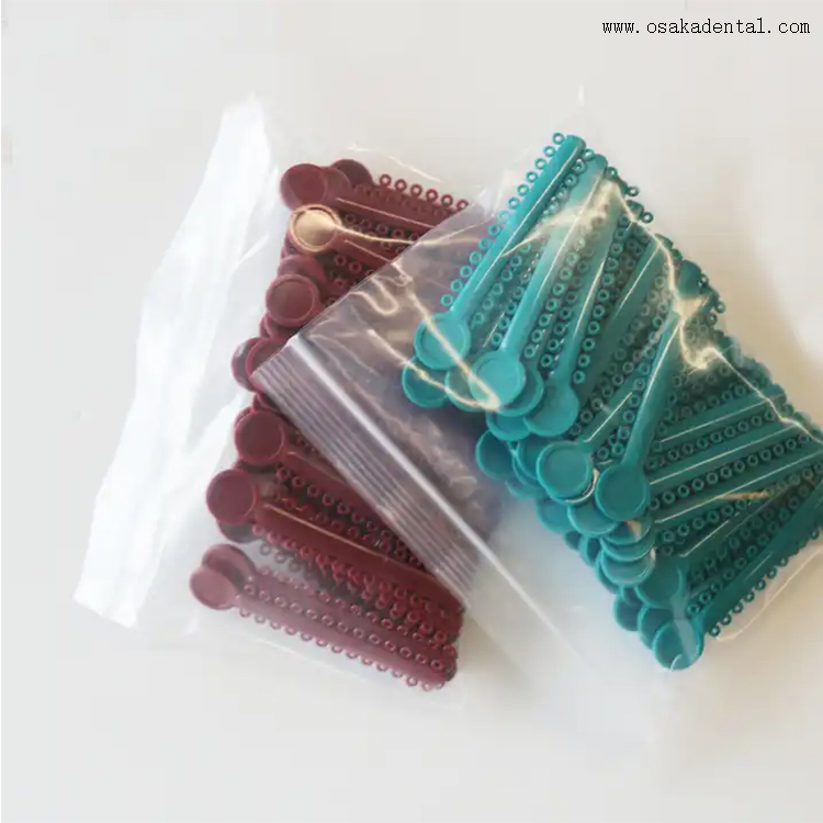 Cravate de Ligature orthodontique multicolore dentaire bon marché OSA-F729-S3