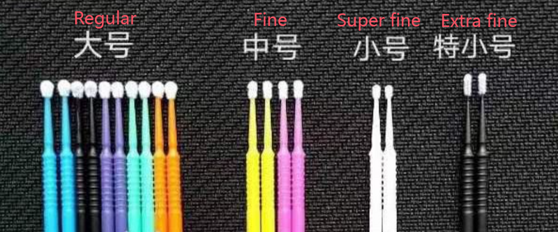 Micro-applicateurs, 100 pinceaux jetables