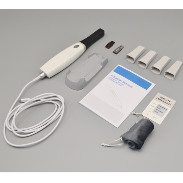 Scanner intra-oral dentaire 3D avec 4 embouts