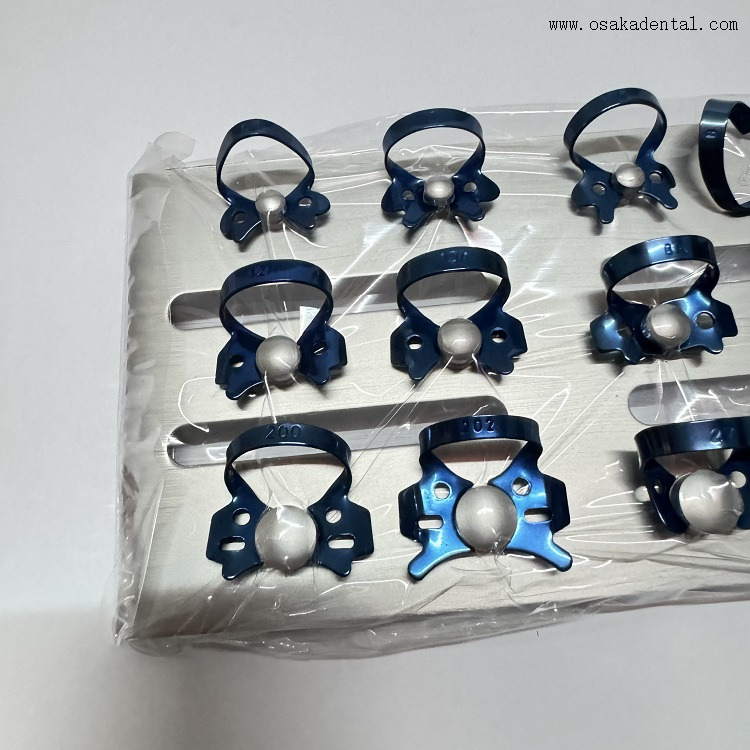 Clip de soins bucco-dentaires, support de barrage en caoutchouc