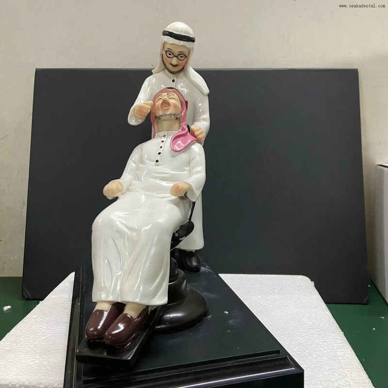 Figurine de médecin dentaire professionnelle en résine, pour démonstration en clinique