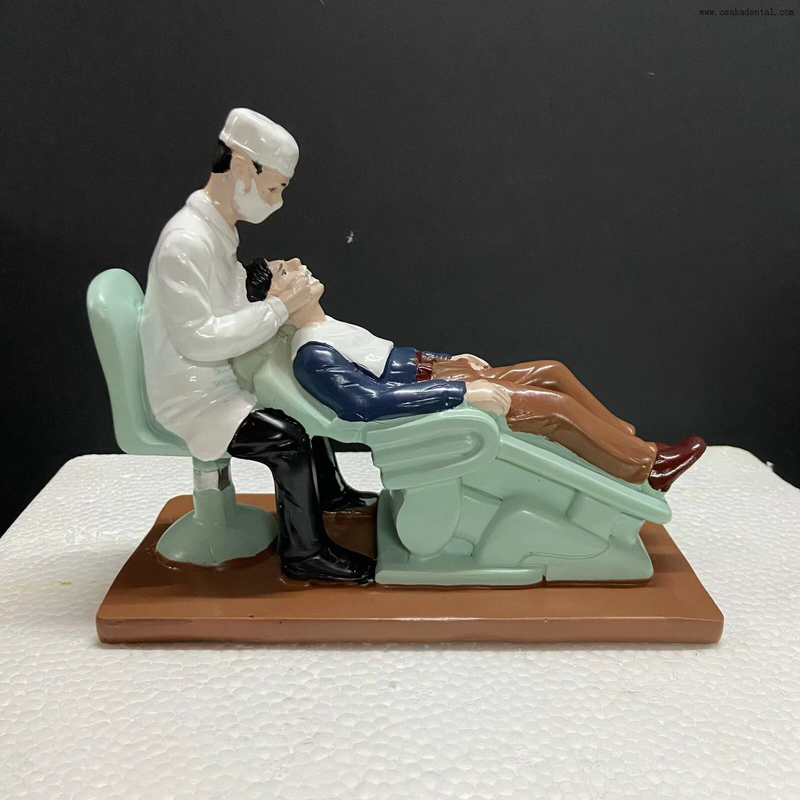 Modèle d'affichage de clinique dentaire de dentiste avec matériau en résine