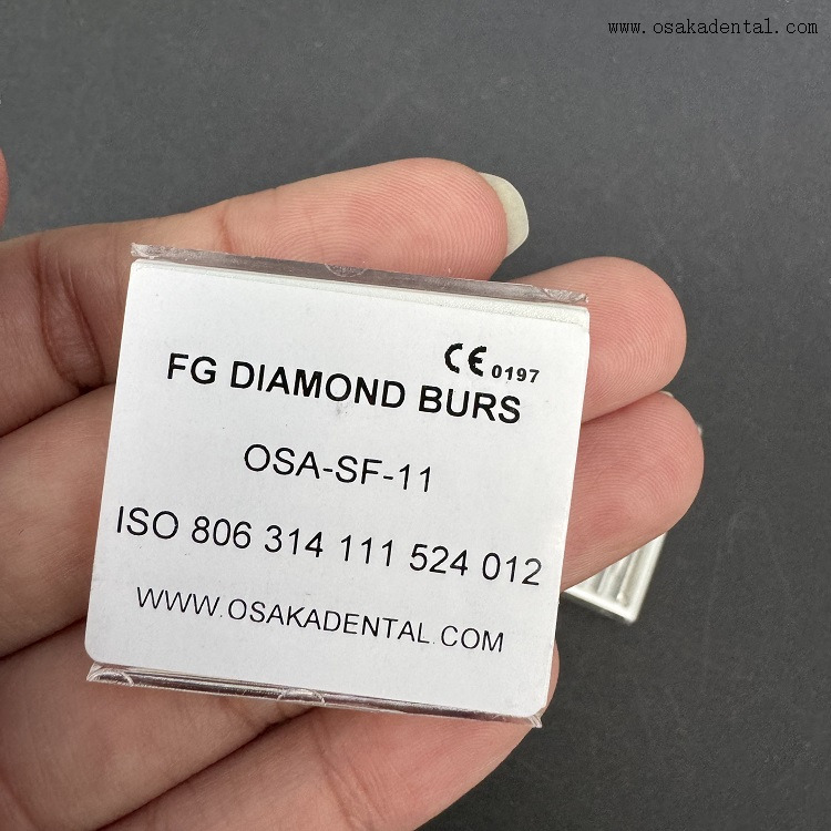Fraise dentaire FG diamantée 10 pièces/boîte OSA-F656-T5, nouvel emballage