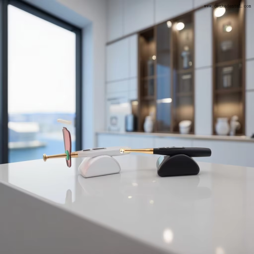 Lampe dentaire à polymérisation d'une seconde, couleur noir et blanc