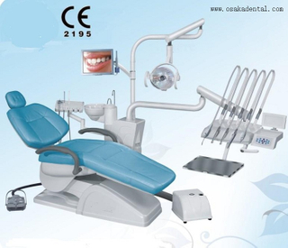 Unité de chaise dentaire intégrée contrôlée avec lumière LED