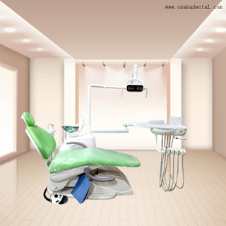 Chaise dentaire de couleur verte avec chaise dentaire de qualité forte de qualité de qualité multifonction