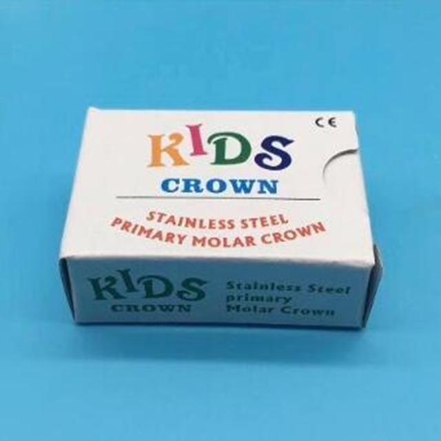 Accessoires d'orthodontie dentaire Kid Metal Crown pour enfants.