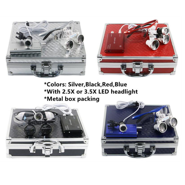 Loupes dentaires avec phare LED (2)