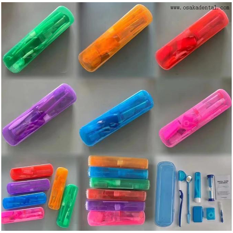 Kit orthodontique dentaire coloré avec emballage en boîte