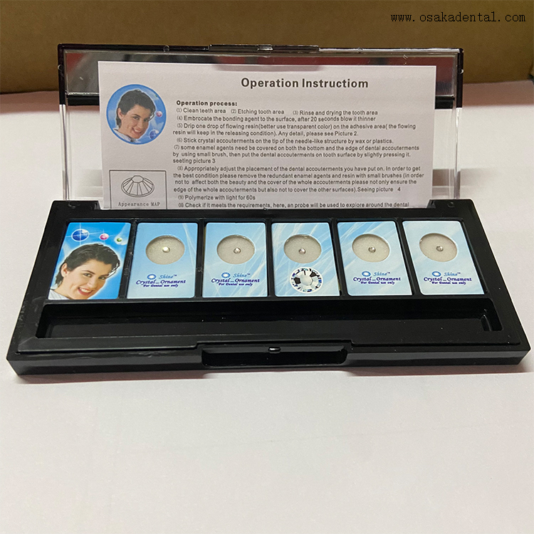 Accessoires dentaires, dents en cristal ou diamant, pierres précieuses