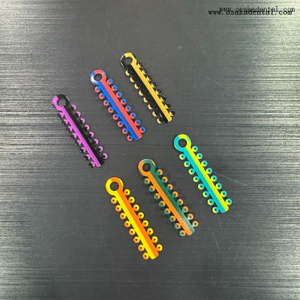 Lien de ligature orthodontique dentaire double couleur OSA-F729-S1-D