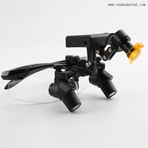 Loupes dentaires, ensemble de lumière de loupe d'angle dentaire