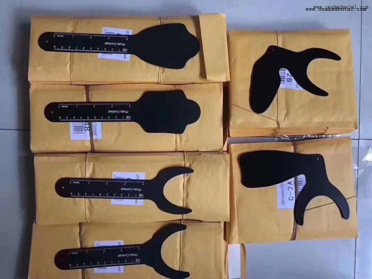 Matériau autoclavable de fond noir de contraste de photo dentaire