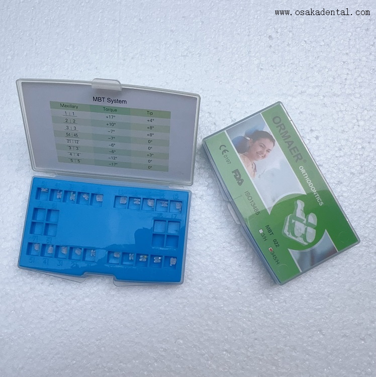 Support en céramique orthodontique dentaire, Base en maille Roth/MBT OSA-F690-Ice