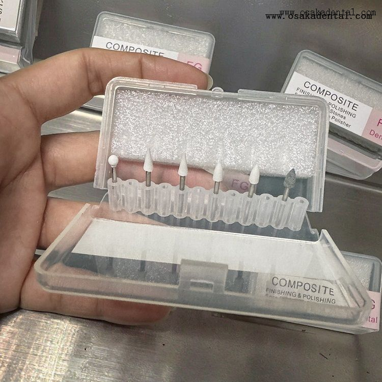 Kits de finition et de polissage COMPOSITE dentaire FG, pierre blanche OSA-FG01
