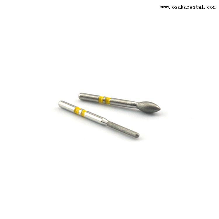 Fraises diamantées dentaires pour la préparation de zircone frittée