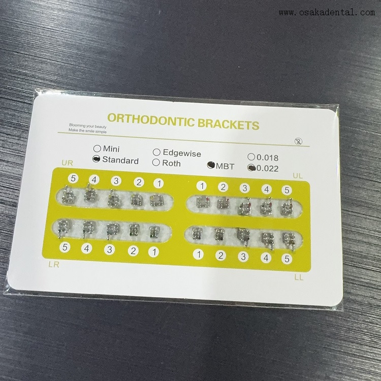 Support métallique collable monobloc orthodontique dentaire
