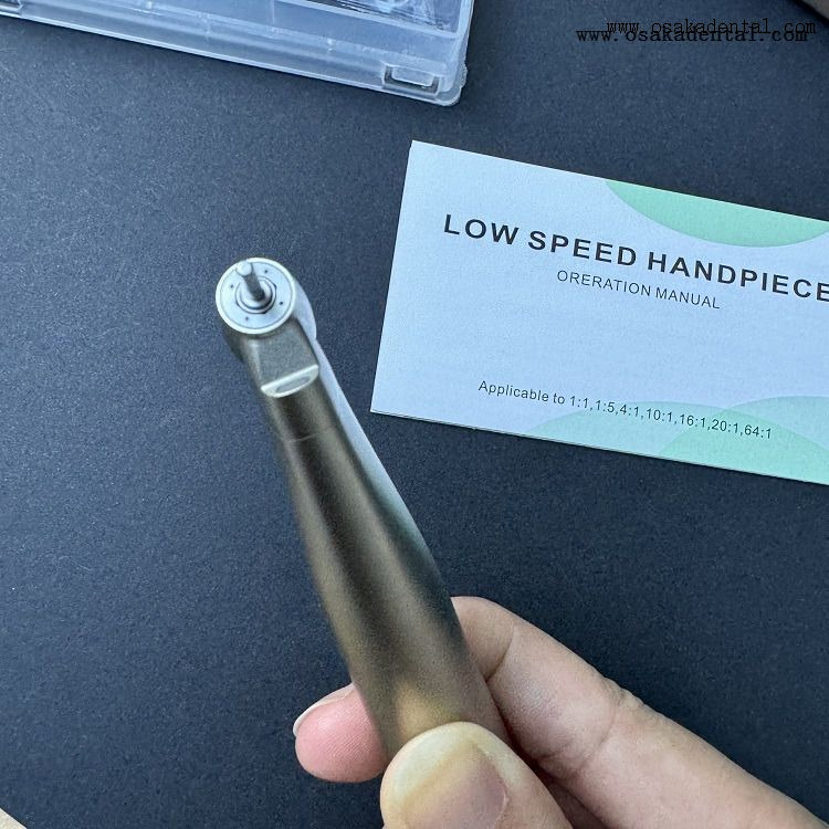 Dentaire 1:4.2 Fiber Optique Chirurgical Contre-Angle Titane Corps Pulvérisation Intérieure OSA-R204-L