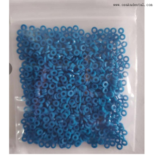 Séparateurs de dents élastiques pour orthodontie, bleu postérieur, grand