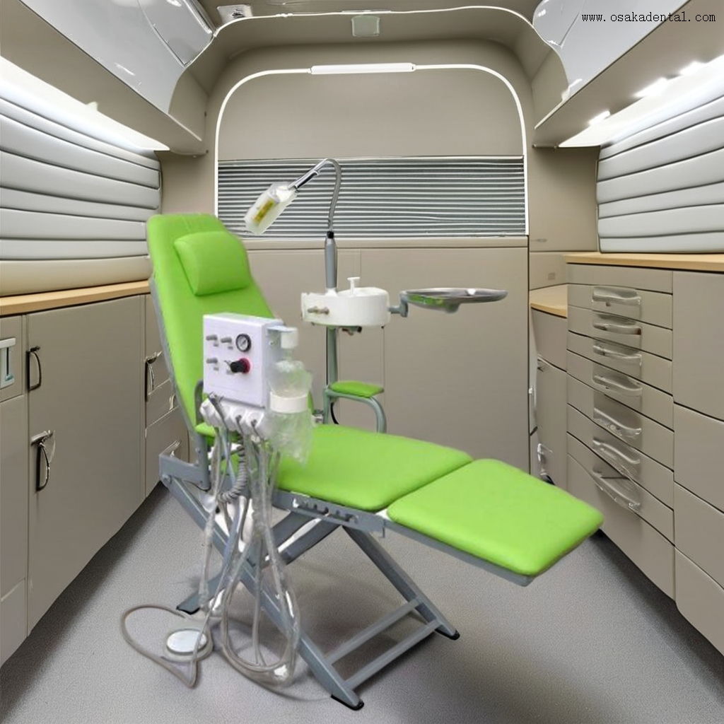 fauteuil dentaire pliant portable avec un design compact et mobile