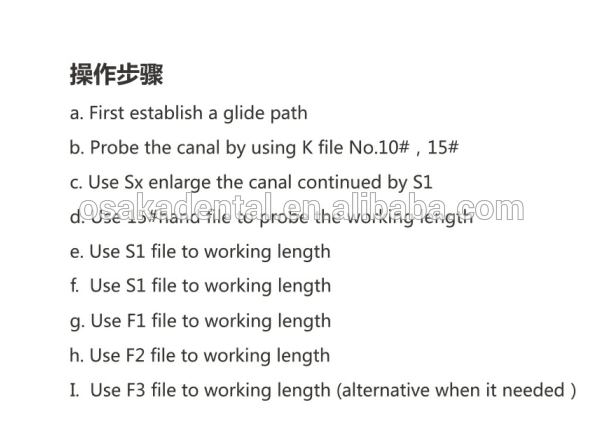 Lime dentaire Niti Protaper Golden Heat Activation