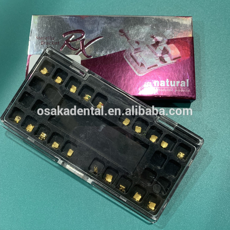 Support orthodontique dentaire plaqué or Monoblock Roth / MBT