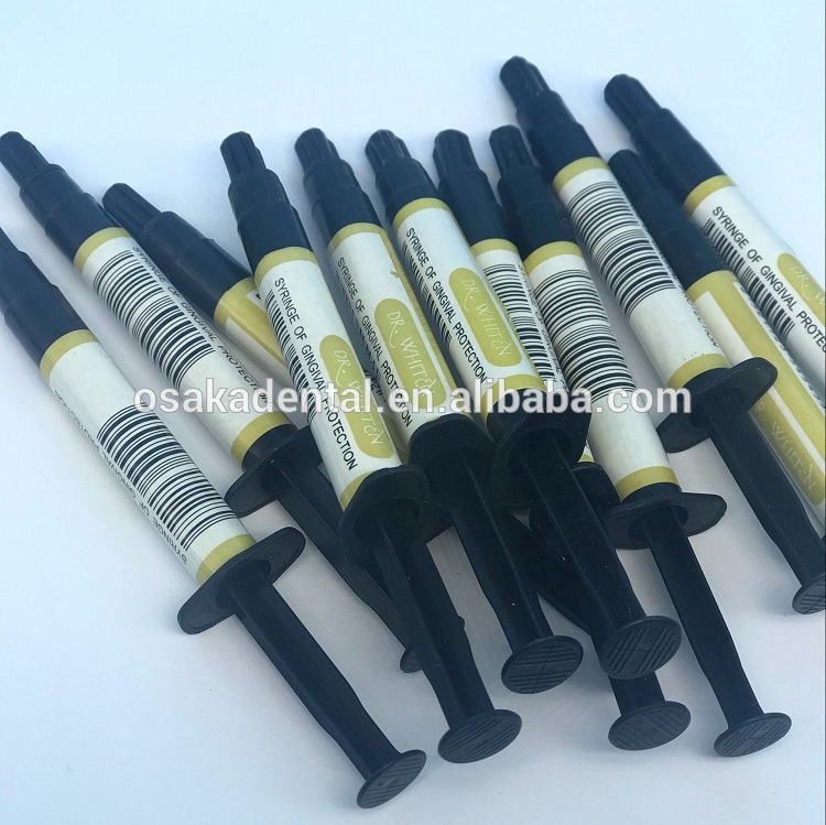 Seringue de blanchiment dentaire de protection gingivale