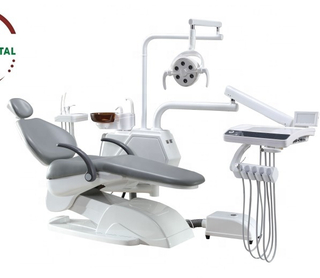 Nouveau design Unité dentaire Chaise dentaire avec 6 LED lampe et capteur X-Film