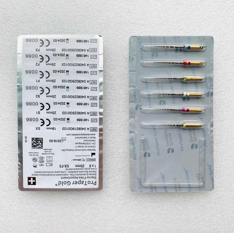 2019 Nouvel emballage dentaire Endodontic Activation thermique Protaper Gold Niti File