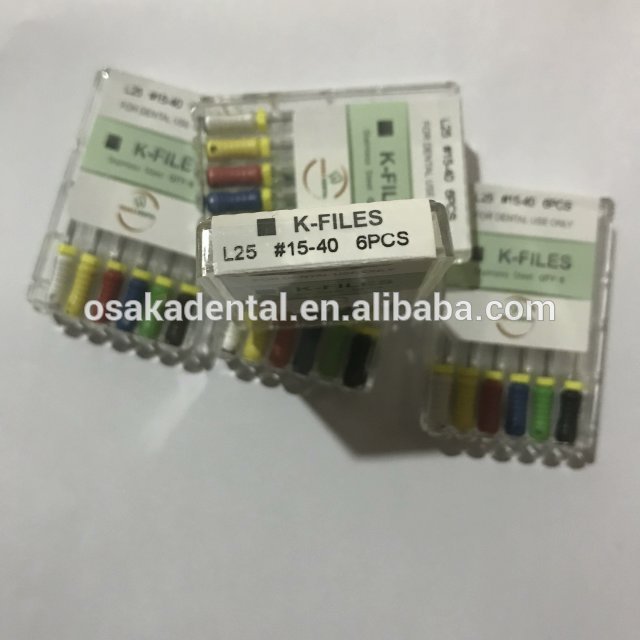 Fichier K endodontique de haute qualité de marque Osakadent