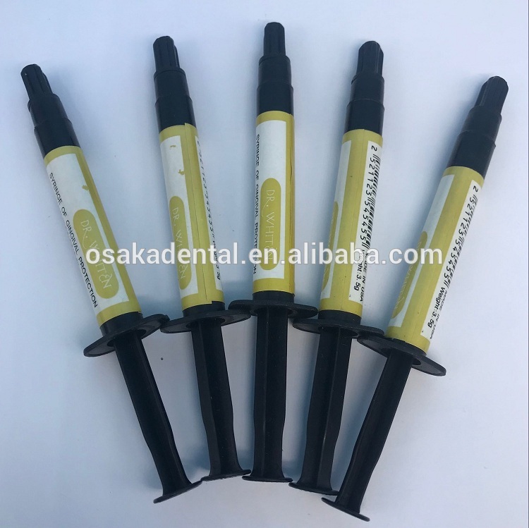 Seringue de blanchiment dentaire de protection gingivale