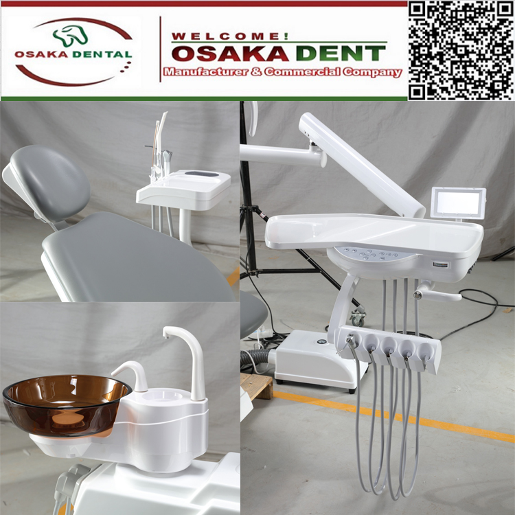 Nouveau fauteuil dentaire design avec lumière LED dans l'armoire populaire en Turquie