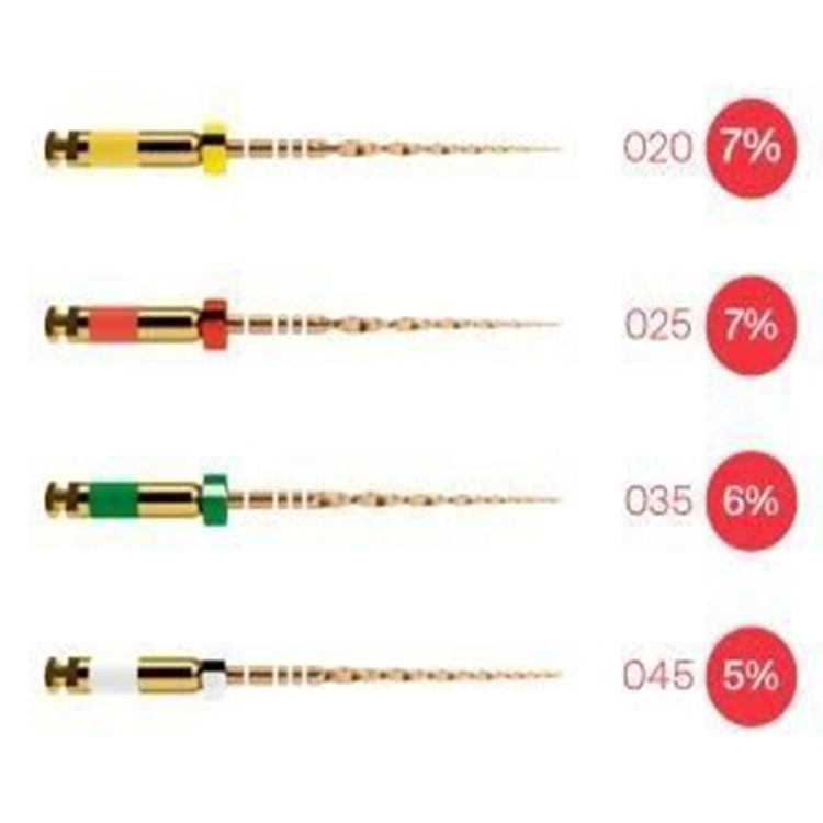 Fichier Niti Gold Wave dentaire endodontique