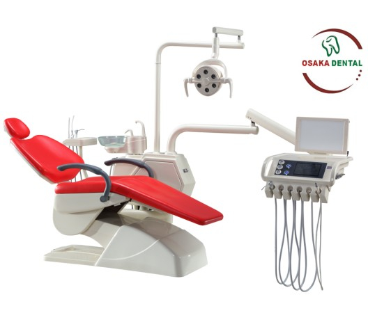 OSA-A3 New Dental Unit Dental Chaise dentaire avec 9 souvenirs et Panorama X-Film Viewer